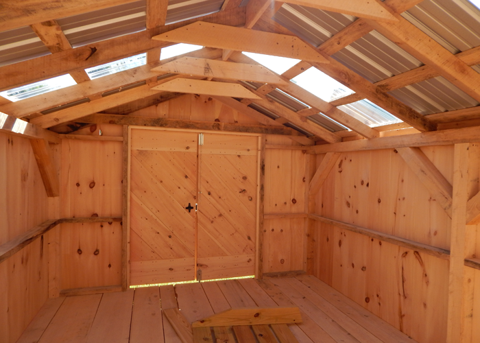 wood storage shed kits post and beam shed kits