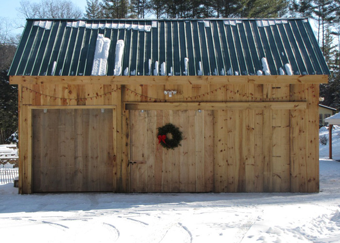 20×30 Barn – Built with custom sliding barn doors