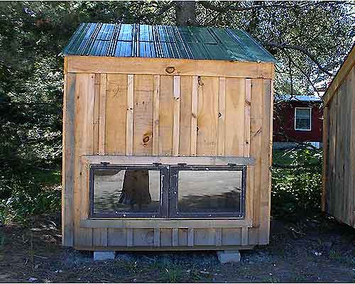 4x6 Chicken c   oop with custom windows