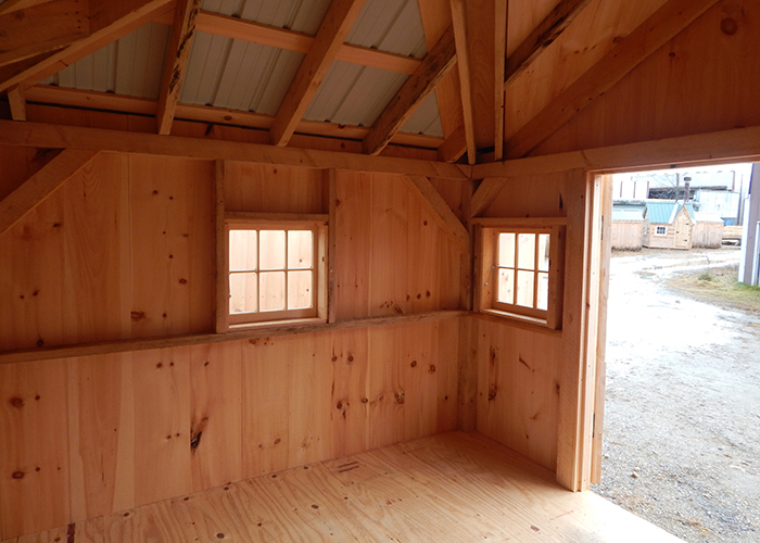 12' x 16' derksen portable storage - side lofted barn