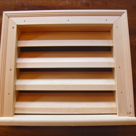 Wood Louvered Vent - Easy ventilation for your shed or cottage.