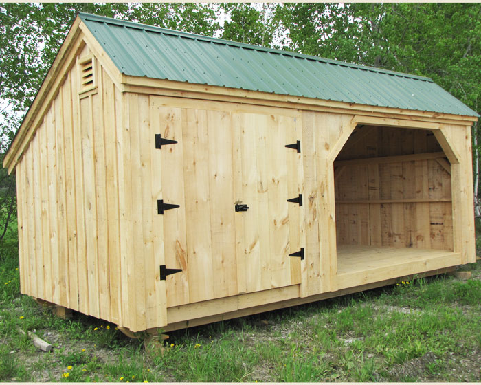 10x16 Shed Plans | Equipment Storage Shed | Woodshed Plans