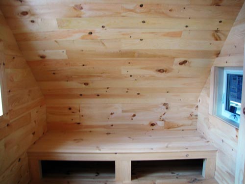 12x14 Writers Haven - Shown with ship lapped pine interior sheathing 