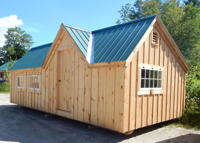 12x24 Xylia - The standard building is built as a shell with board and 