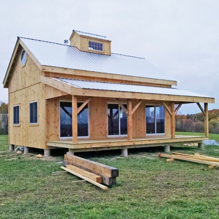 20×30 Cabin – Customized with the 8×30 Overhang upgrade and a 