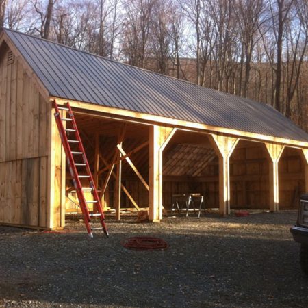24x36 Pole Barn | Farm Equipment Storage Shed