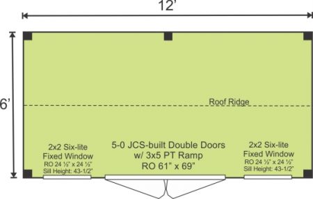 6x12 Nantucket - Standard Option